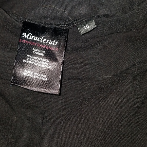 Miracle Suit Black stretch pants. Size 16. - Picture 2 of 4